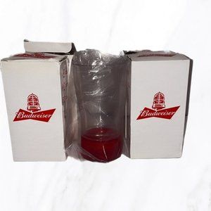 4 x Budweiser  hockey red light glasses ed light glasses